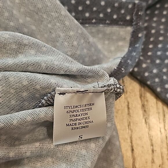 Cozy polka dot hooded sweater size S - Picture 5 of 9